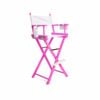 La Bella Pink Folding Tall Chair DARK HUMOR Movie Director 76cm