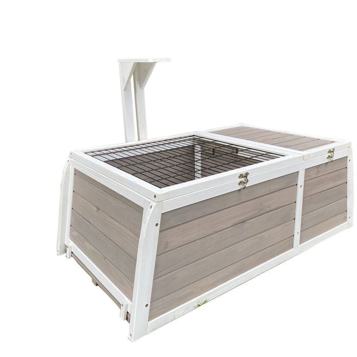 Yes4pets Tortoise Medium House Turtle Habitat Enclosure Wooden Small Animal Hutch Indoor Outdoor