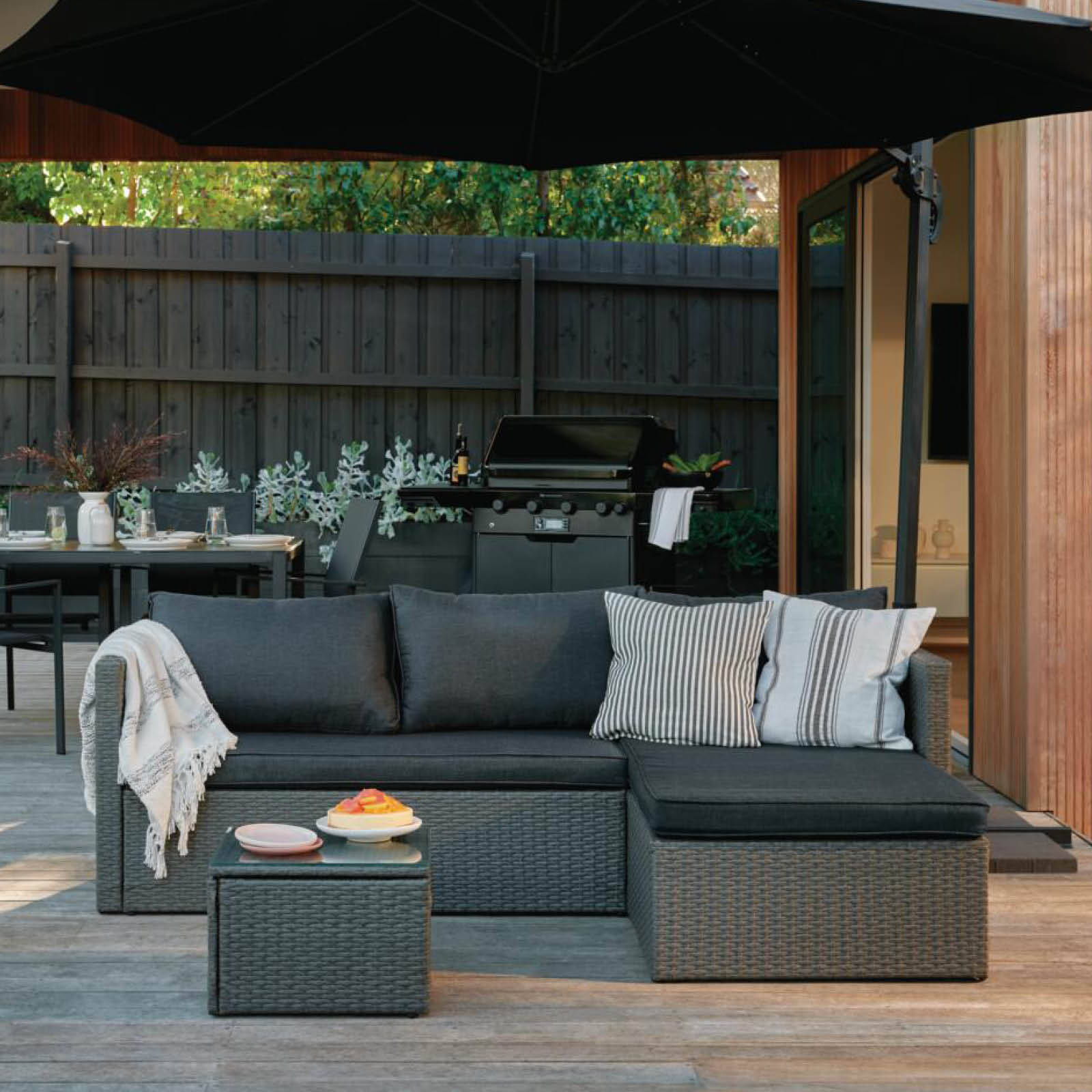 Bunnings outdoor corner lounge sale