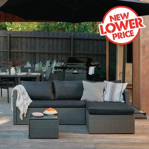 Marquee 3 Piece Lamai Wicker Corner Sofa