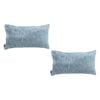 SOGA 2X 35cm Blue Throw Pillows – Geometric Corded