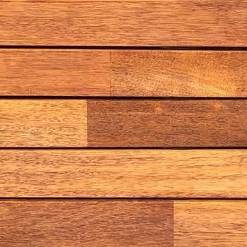 Joined set lengths timber close up.