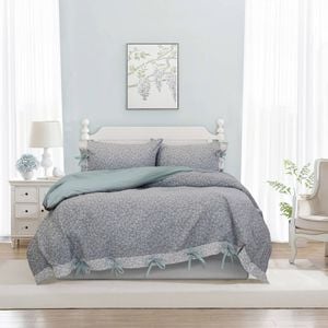 Algodon King Esther Cotton 250TC Quilt Cover/Pillowcase Set - Multi