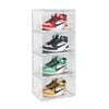 SOGA 4 Tier Shoe Box Transparent