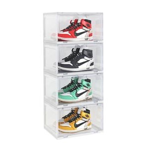 SOGA 4 Tier Shoe Box Transparent