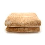 Laura Hill 600GSM Queen Beige Faux Mink Blanket