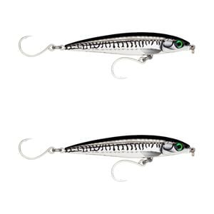 2x Rapala 14cm Saltwater X Rap Long Cast Shallow Minnow Fish Lures -Chrome Mack