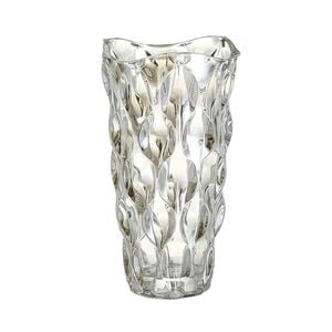 SOGA 29cm Clear Glass Vase – Thick Crystal Design