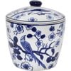 LVD Porcelain Cannister/Planter Home Decor Blossom/Bird Large