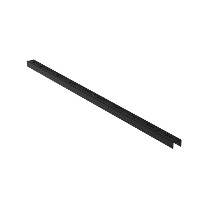 Flexi Storage Home Solutions 500mm Black Single Slot Wall Strip