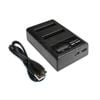 USB Battery Dual Charger for Canon NB-6L PowerShot SX280 HS Digital IXUS 105 NB-6LH Camera