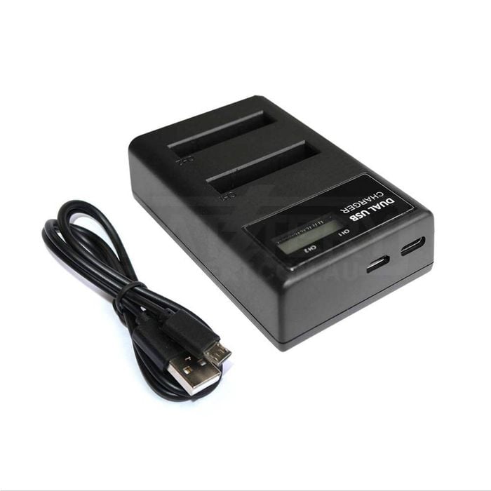 USB Battery Dual Charger for Canon NB-6L PowerShot SX280 HS