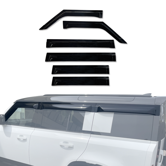 AUSGO Wide-Profile Weather Shields for Land Rover Defender L663 series 110 2020-0nwards Weathershields Window Visors
