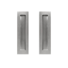 Delf 200mm Stainless Steel Square Flush Pull - 2 Pack
