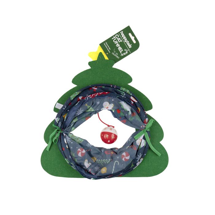 Happy Tails Christmas Cat Tunnel