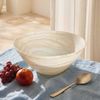 Cadence & Co. Chianti Resin Deep Serving Bowl Vanilla 35x31x14cm