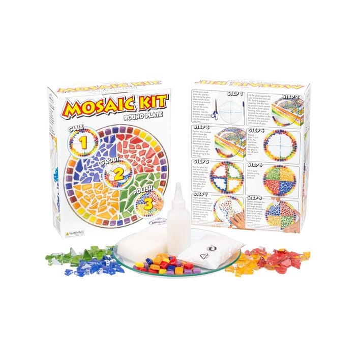 Mandala Art Mosaic Round Plate Craft Kit