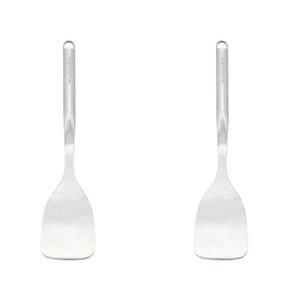 2PK KitchenAid Stainless Steel Solid Turner 35cm - Silver