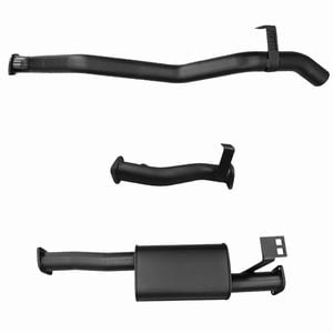 Ignite Exhausts Dpf Back For Toyota Landcruiser 76 Series V8 Wagon 3" With Muffler Black Aluminised Steel