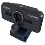 Creative Live! Cam Sync V3 QHD Webcam 2K Black 4x Zoom Built-In Mics - Black | Creative | :
