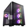 Fsp M580 Curved Glass Panoramic Sea View Mid-tower Atx Gaming Computer Case - Black [m580-ba]