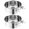 Yes4pets 2 X Large Pet Rabbit Bird Parrot Dog Cat Water Food Bowl Cup 16cm Diameter