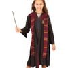 Hermione Granger Halloween Costume for Girls with Wand and Hooded Robe - Harry Potter Licensed - Red Colour, 6 Years+