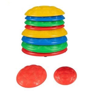 Costway 8pcs Kid Stepping Stones Set Turtle-themed Stackable Balance Stone
