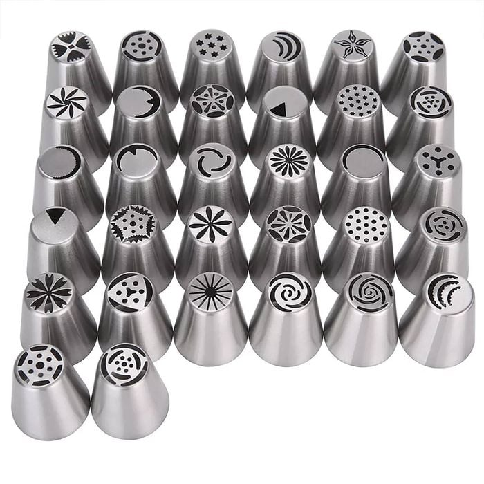 Cake Decorating Kit Turntable Rotating Baking Flower Icing Nozzles Piping Tool