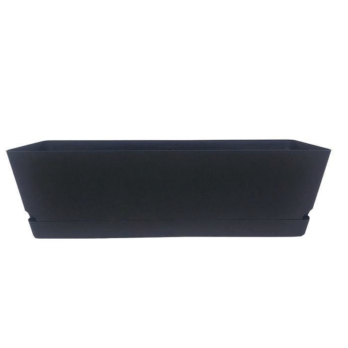 Eden 61cm Charcoal Oslo Self Watering Trough Planter - Charcoal