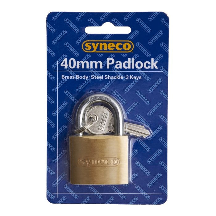 Syneco Brass Padlock 40mm