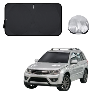 Front Windscreen Sun Shade for Suzuki Grand Vitara 2015 - 2019 JT - Standard 150 x 85 cm - Black