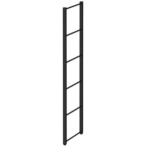 Flexi Storage Studio 20 x 930 x 360mm Black Silhouette Base Ladder Frame