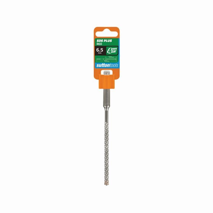 Sutton Tools 6.5 x 160mm 4 Cut SDS Plus Masonry Drill Bit