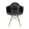 SK Designer Living | Replica Eames DAW Eiffel Chair | Plastic & Natural - Black