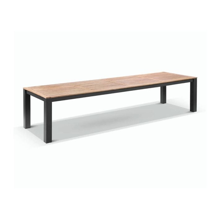Balmoral 3.55M Outdoor Aluminium Teak Top Dining Table