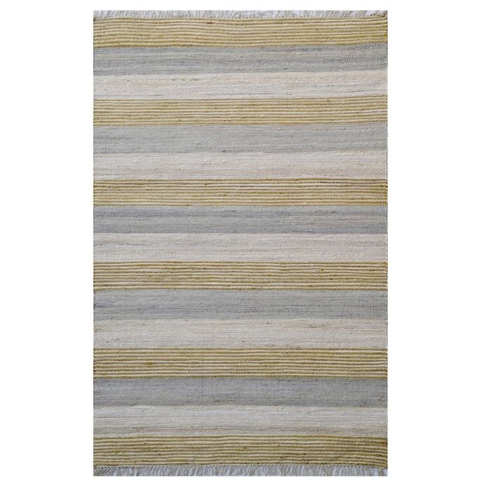 Handwoven Natural Jute Rug-Peru 1112-Sliver-110x155cm