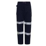 Green Hip Reflective Cargo Pants Navy Blue Size 16