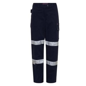 Green Hip Reflective Cargo Pants Navy Blue Size 16