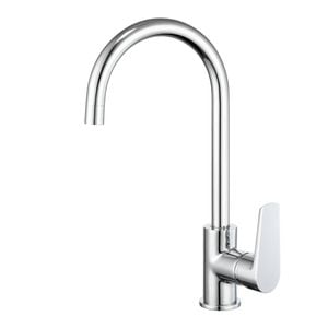 Mondella WELS 5 Star 5L/min 35mm Chrome Affiniti Gooseneck Sink Mixer