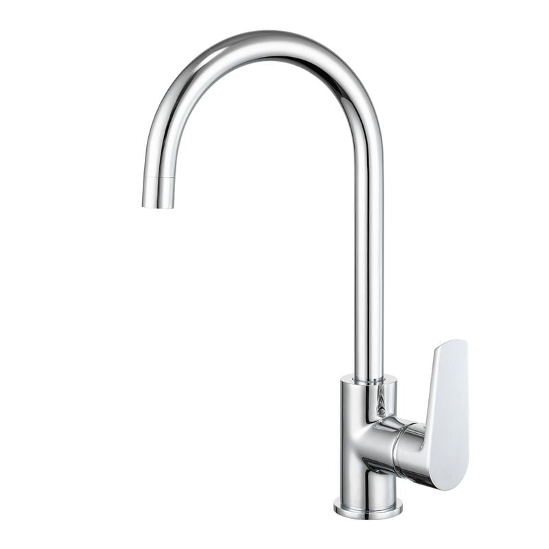 Mondella WELS 5 Star 5L/min 35mm Chrome Affiniti Gooseneck Sink Mixer