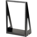 StarTech.com 2-Post 16U Heavy-Duty Desktop Server Rack, Small Open Frame 19in Network Rack for Home/Office IT Equipment