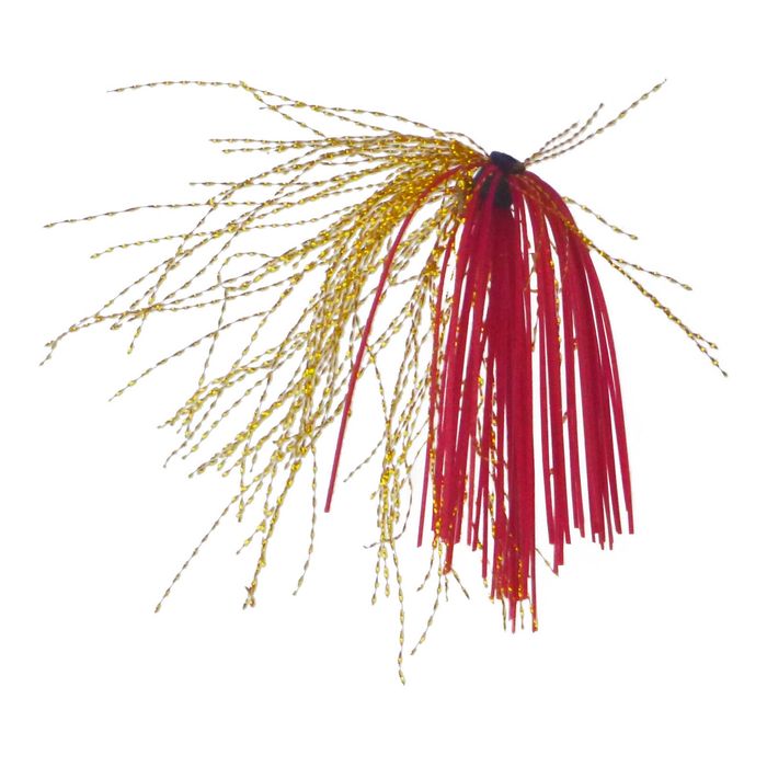 Dekoi Krystal Jigging Skirts, Red Neon, 3 Pack