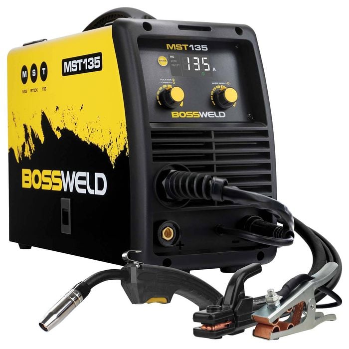 Bossweld MST135 135A MIG Stick and TIG Inverter Welder