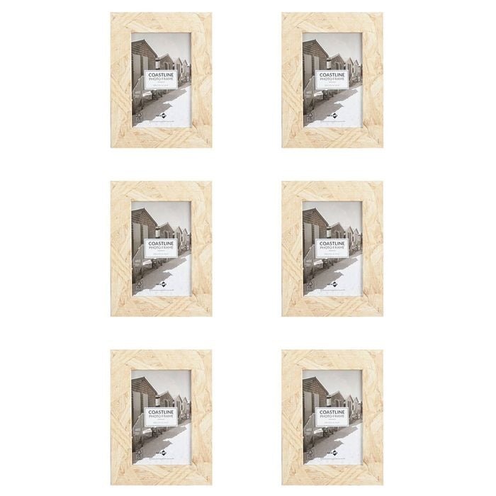6PK Unigift Coastline Home Photo/Picture Frame 10x15cm Assorted