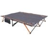 Wildtrak Easy Up 200x144cm Stretcher Outdoor Camping Queen Bed W/ Carry Bag Grey