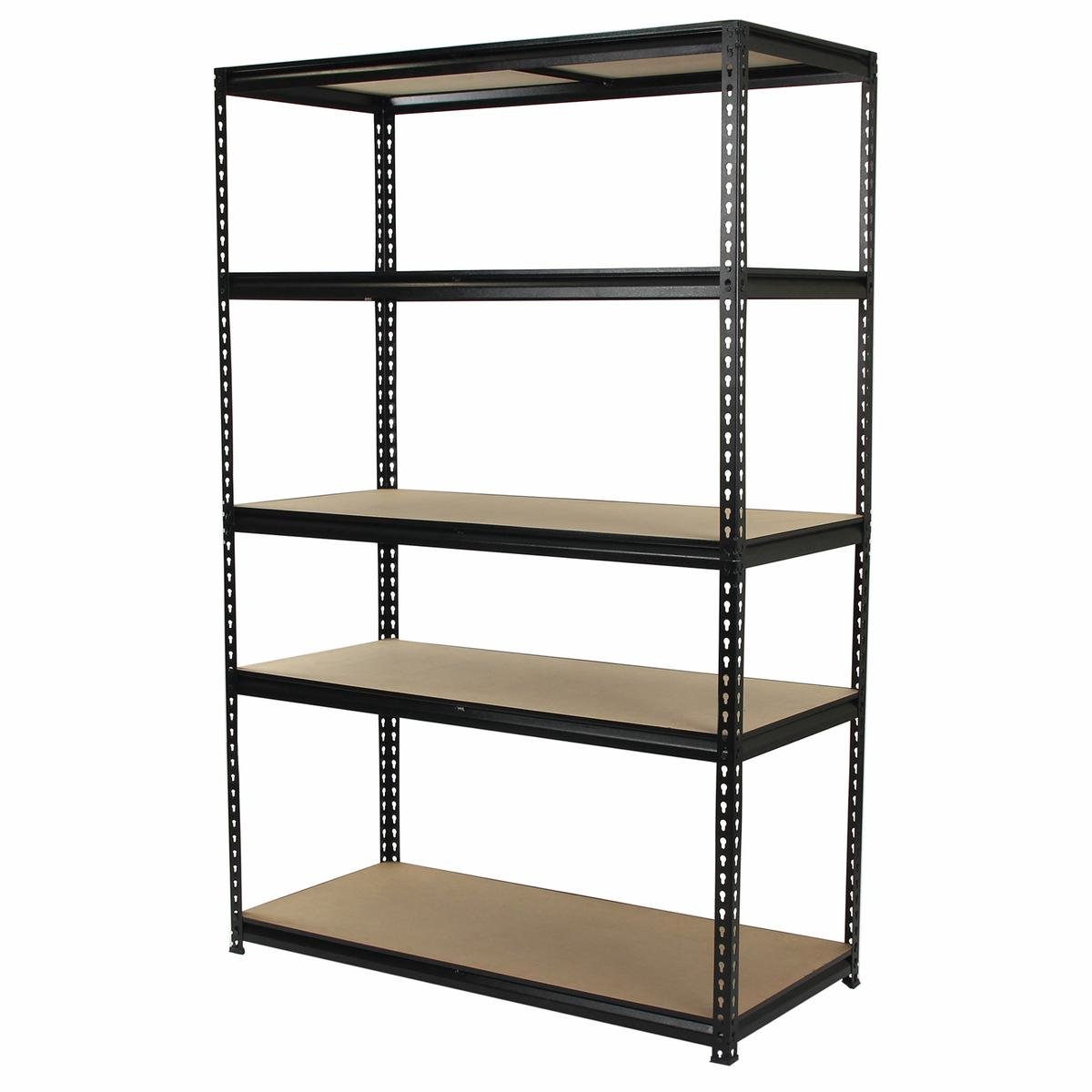 Pinnacle 1830 x 1200 x 540mm 5 Tier Adjustable Black Shelving Unit