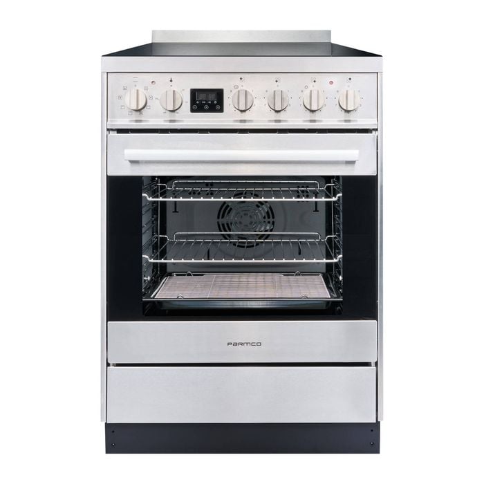 Parmco 600mm Stainless Steel Ceramic Freestanding Stove