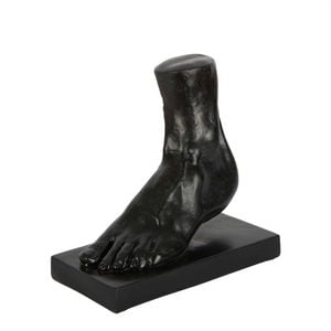 Belle Morton Polyresin Foot Sculpture 24cm Decor - Black