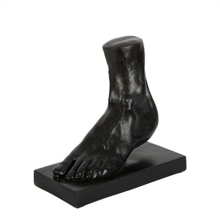 Belle Morton Polyresin Foot Sculpture 24cm Decor - Black